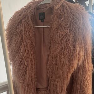 Wild Fable Teddy Jacket in Soft Brown